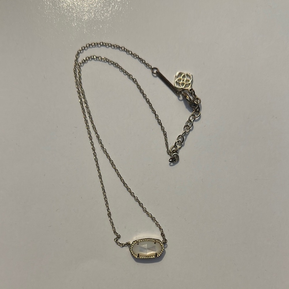 Kendra Scott Elisa Necklace White